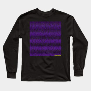 “Just Waking Up In The Morning…” (L.A. Lakers Colorway) Long Sleeve T-Shirt